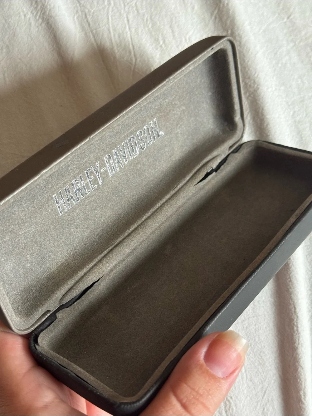 Harley-Davidson Brown Embossed Sunglasses Case